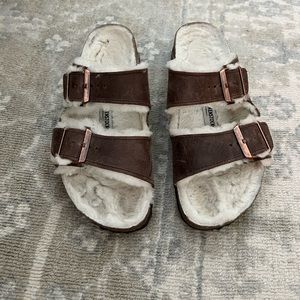 Birkenstock womens Sherpa sandals size 39